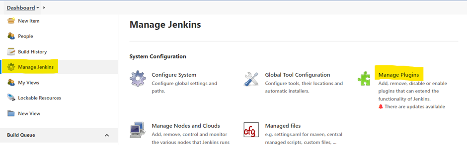 Jenkins - Manage Jenkins